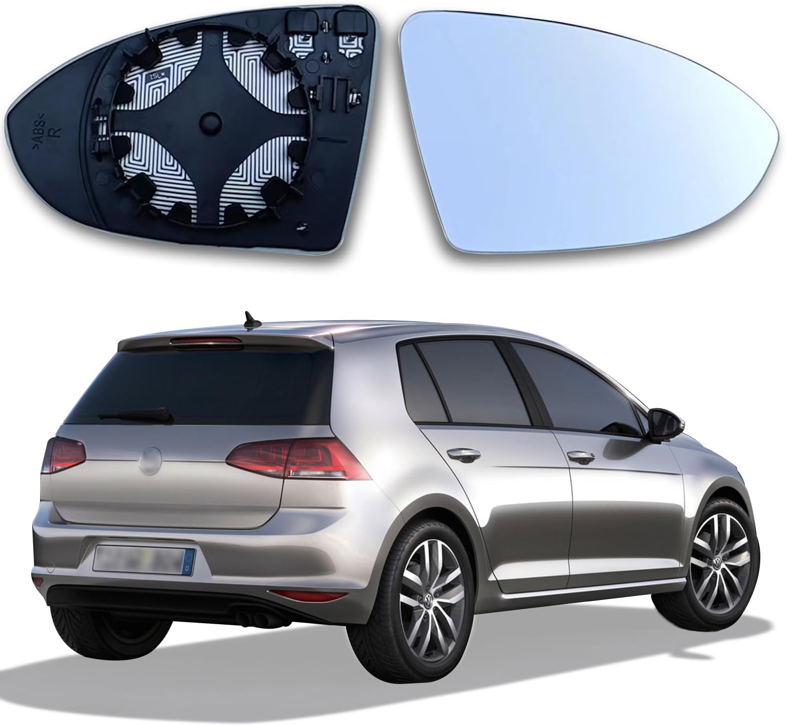 VW Außenspiegel Glas Rechts - Konvex & Beheizt Für Jetta, Passat, EOS, Scirocco