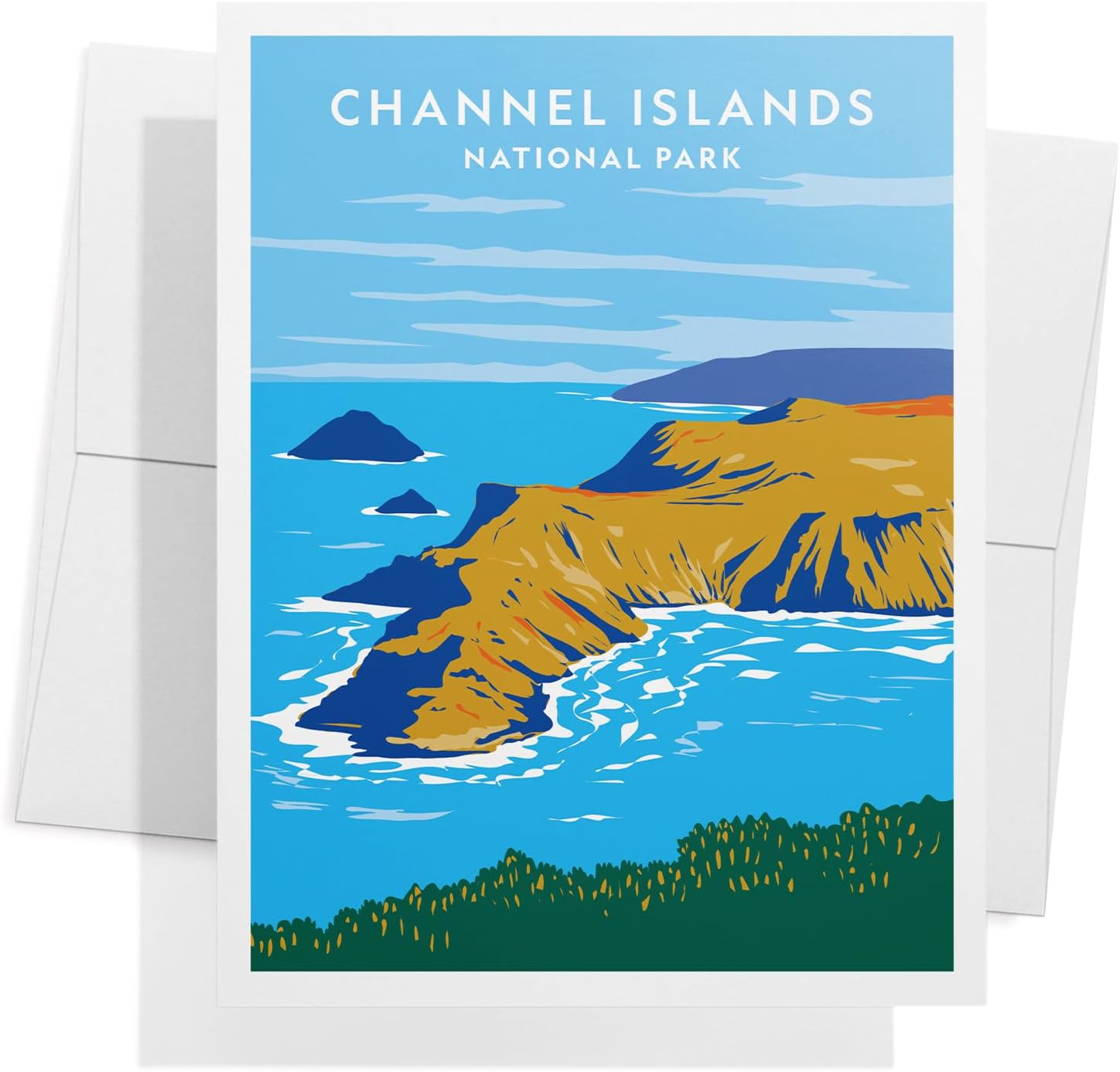 Twigs Paper - Assorted Art National Parks Greeting Cards - Stationery Cards with Envelopes - Thank You and Blank Note Cards - Greeting Cards for All Occasions - Made in USA (5.5 x 4.25, Set of 24)