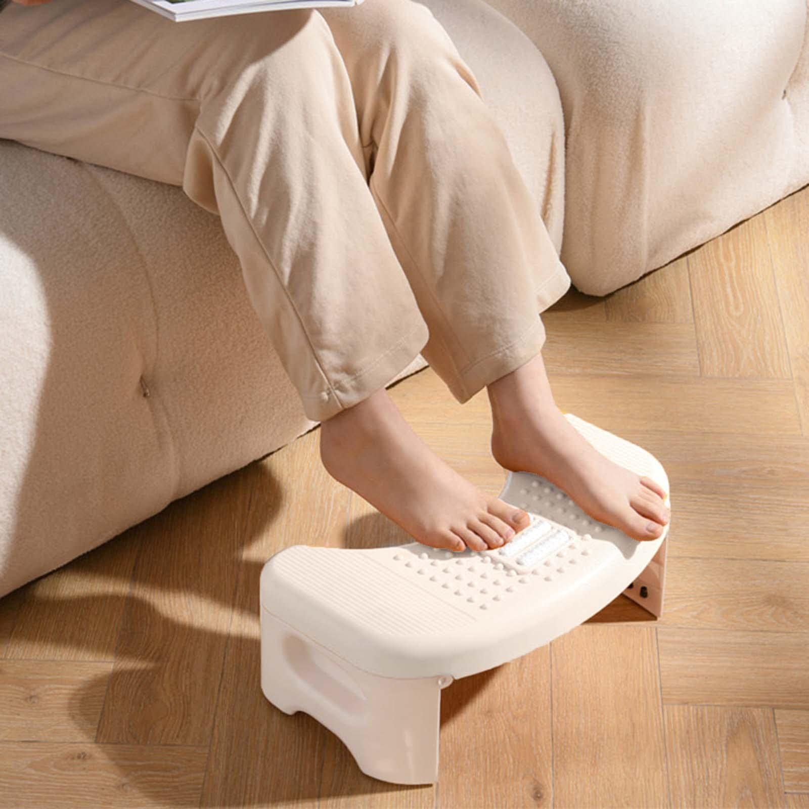 Taburete Plegable Baño Escalón Sanitario Portátil para Inodoro Taburete Movilidad Un Paso Plegable Accesorio de Plástico Práctico Material Res, Blanco, Individual