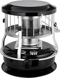 2 in 1 Portable Kerosene Heater & Stove,Non-Electric heaters for Indoor Outdoor Use, Heater for Camping, Hunting, Cooking, Home, Garage, and Emergency Preparedness (Black)