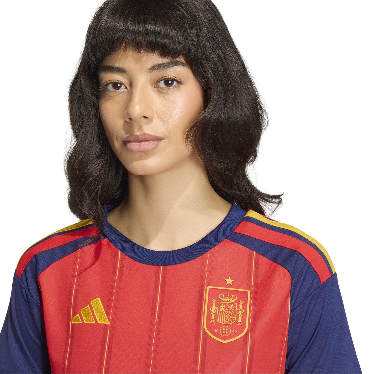 adidas Damska koszula domowa Hiszpanii Mistrzostwa Świata 2026 z krótkim rękawem