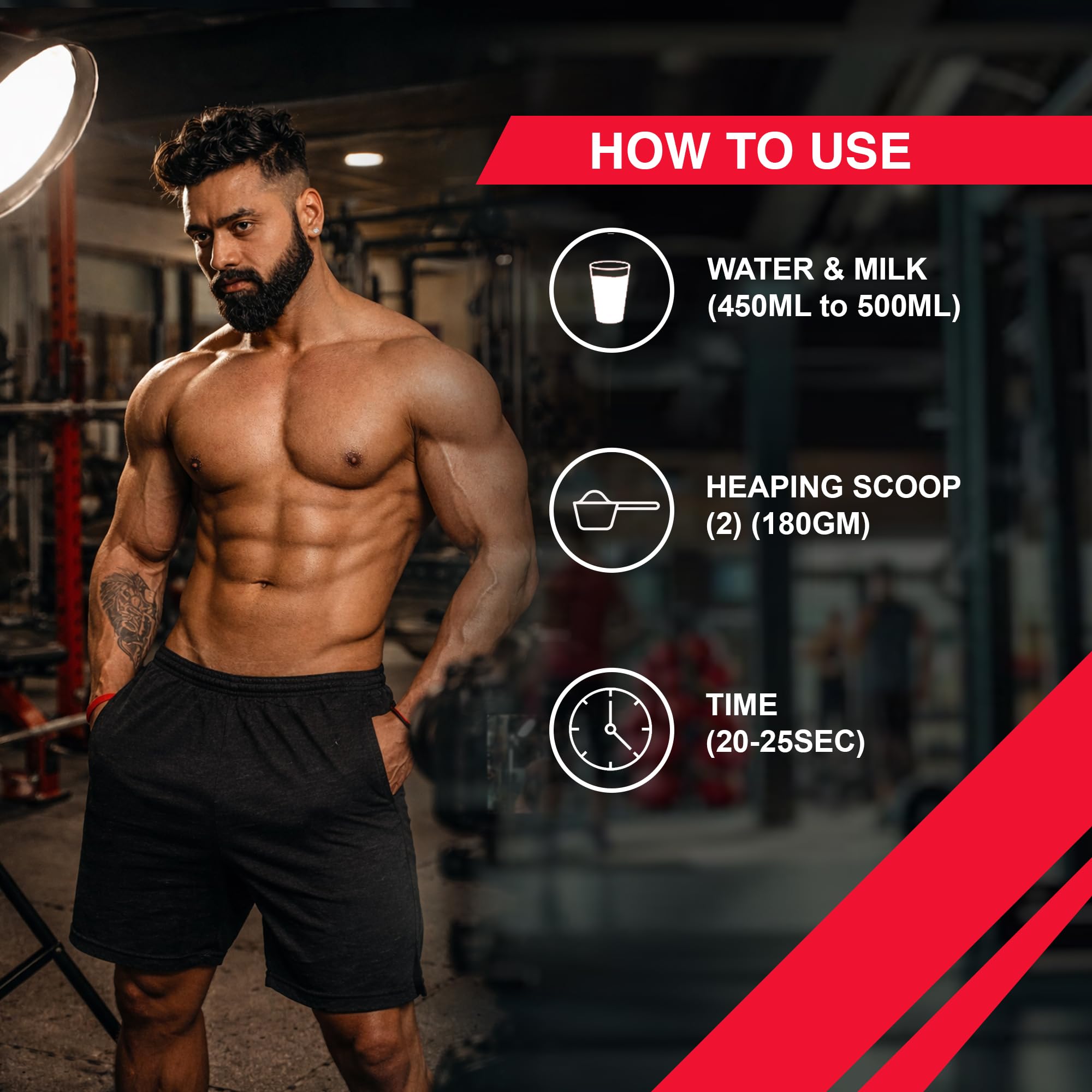 Anabolic Mass Gainer 1kg, Rabri Kulfi with steel shaker — Amazon image 7