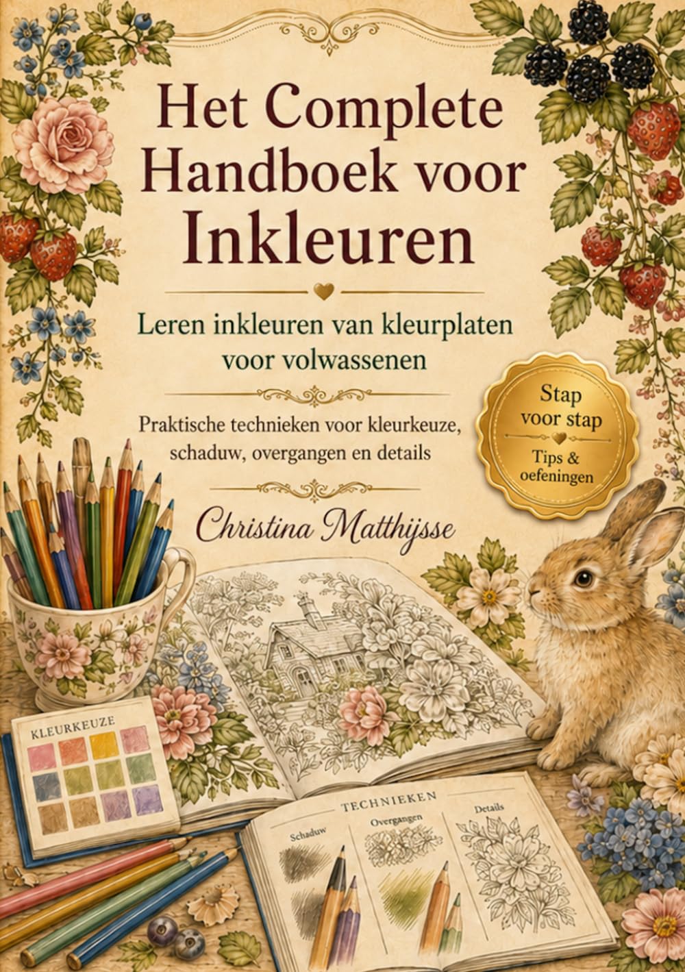 Het Complete Handboek voor Inkleuren: Praktische technieken voor kleurkeuze, schaduw, overgangen en details (Christina’s Ausmalwelten)
