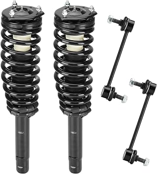 Front Coil Spring Strut Assembly & Stabilizer Sway Bar Links for Ford Fusion 2010 2011 2012, for Mercury Milan 2010-2011, Shock Absorber and Sway Bar Link Replace for 272596, K750415