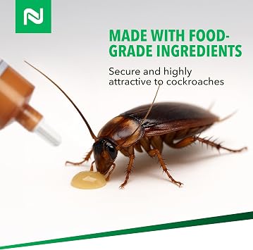 Nisus Magnetic Roach Bait Paste Formula, Boric Acid Cockroach Control, Long-Lasting, Food Grade Ingredients, 140 Grams