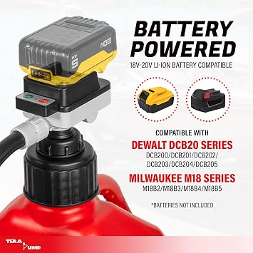 TERA PUMP Cordless Battery Powered Liquid Transfer Pump (4.0 GPM)