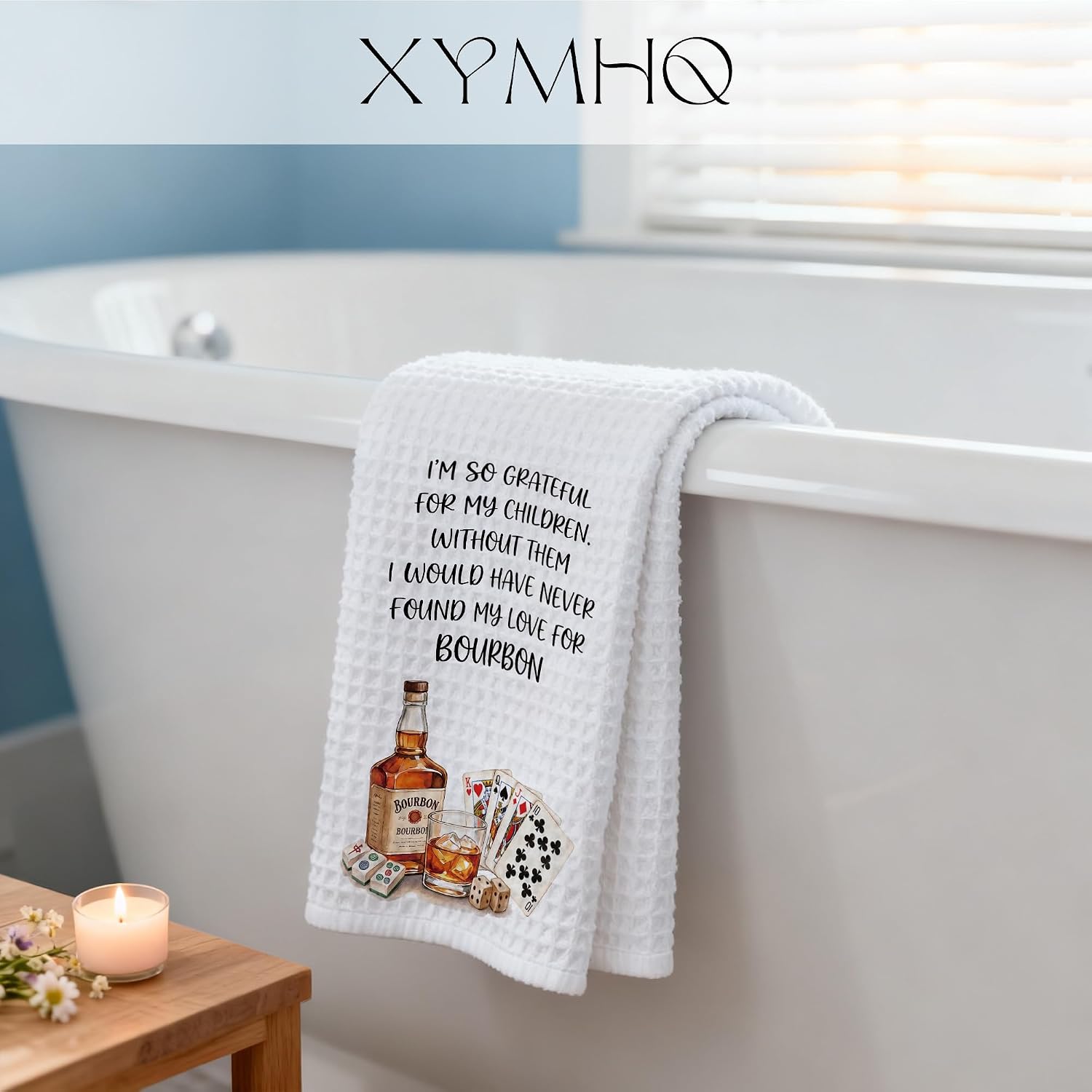 Funny Whiskey Gift & Bourbon Gift Kitchen Towels 16x24, Parenting Quote Dish Towel, Basement Whiskey Decor Bourbon Decor image 4