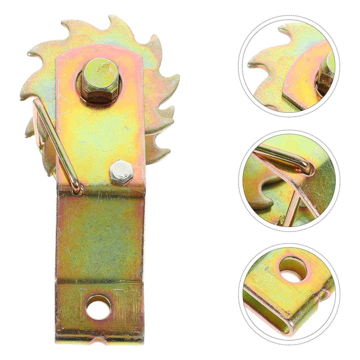 BESPORTBLE Tenditore per Cavi in Acciaio 3 Pezzi Ingranaggi per Recinzioni Agricole e Funi Metalliche per Uso Esterno, Tenditore per Filo di Recinzione Resistente e Fissaggio Sicuro