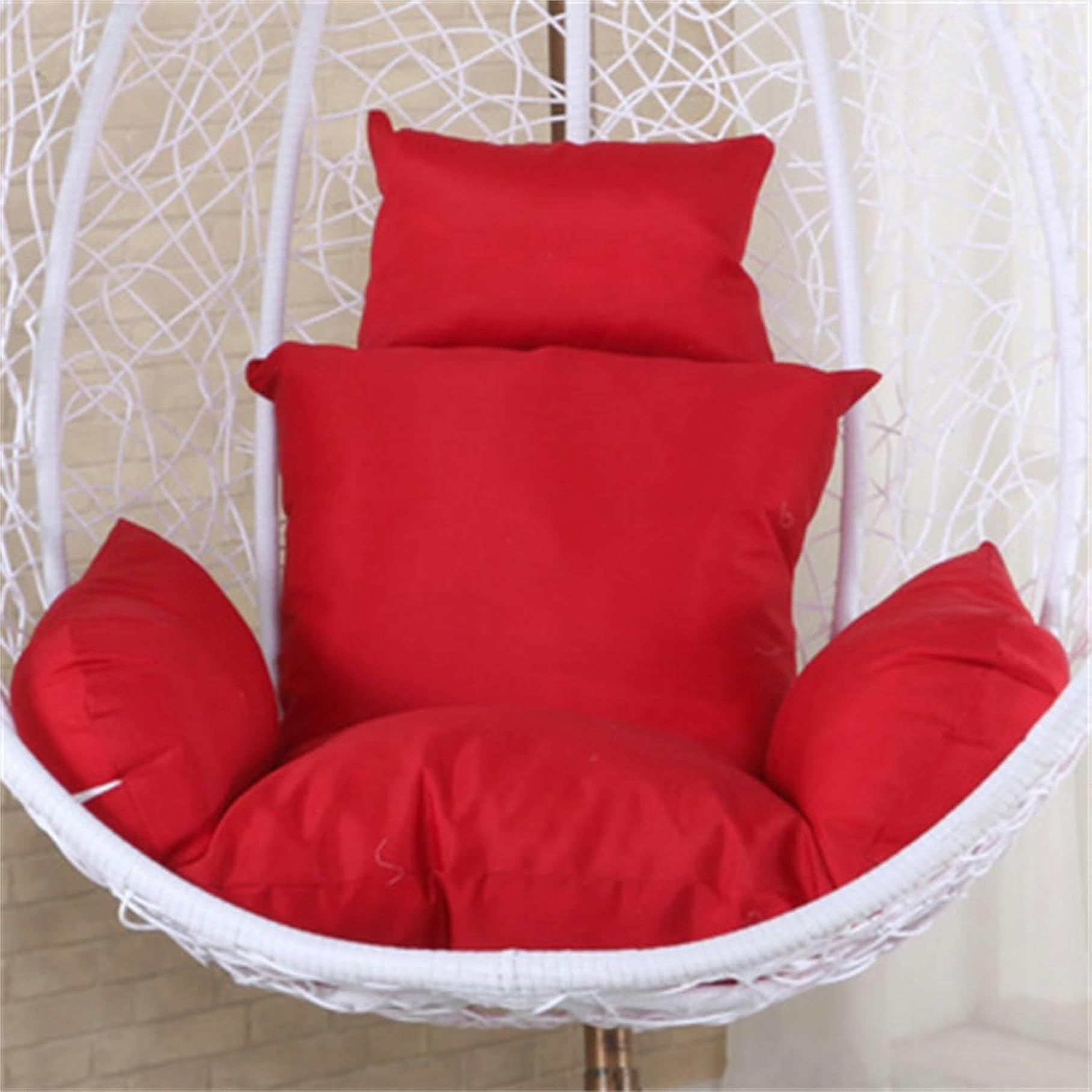 124 x 126 cm/48 x 49 cali duży rozmiar poduszka zastępcza na krzesło do jajek, pogrubiona poduszka na krzesło na patio, ergonomiczna, nadająca się do prania, poduszka na huśtawkę z 1 tym samym