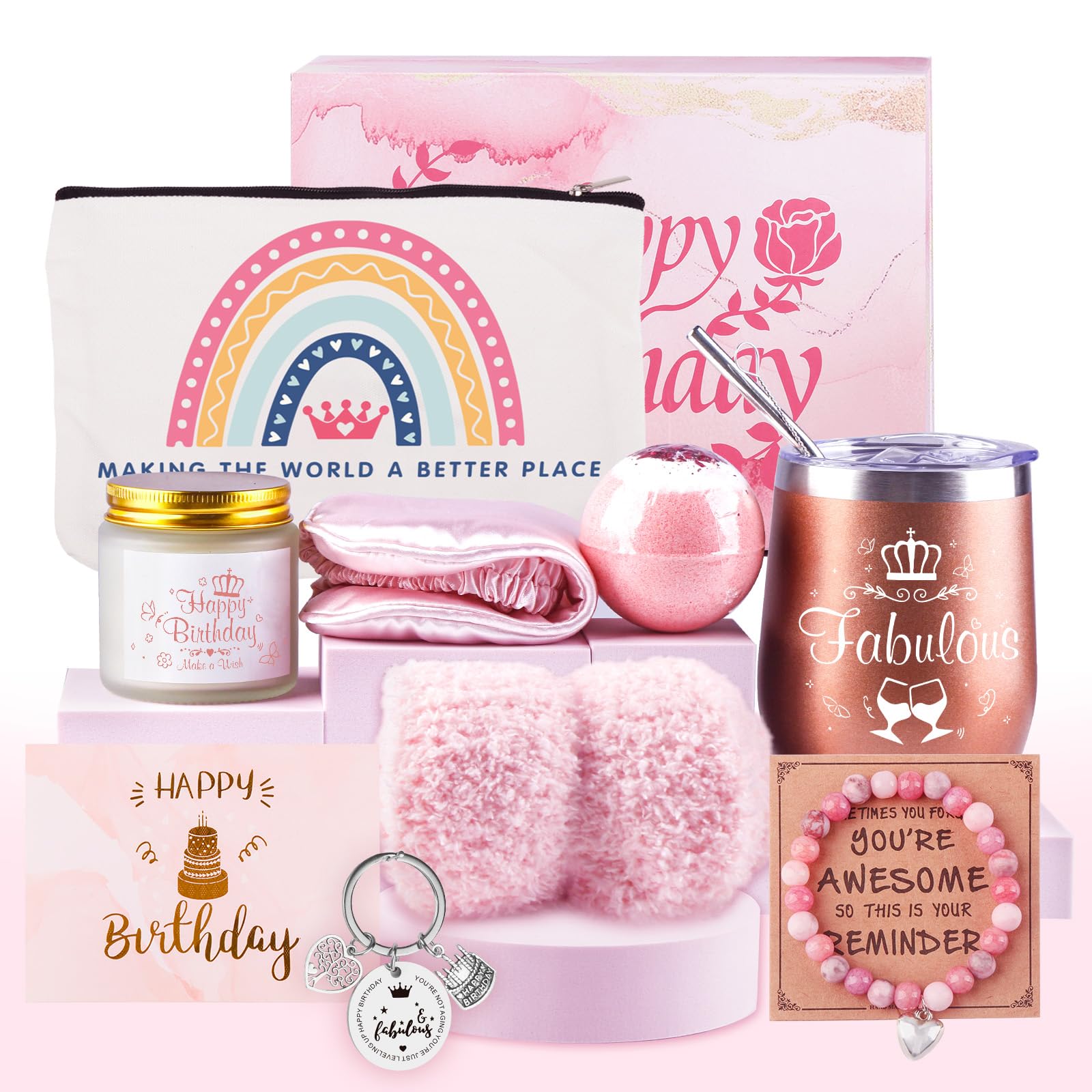 Belillpipi Birthday Gifts for Women, Birthday Gift Box Set for Woman Best Friends Female Sister Mom Daughter Wife Her Girlfriend Coworker Bestie, Unique Gifts for Women — image 1