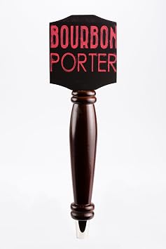 黒板タップハンドル ドラフトビール愛好家のKegeratorまたはバー用 ダーク - 2パックバンドル