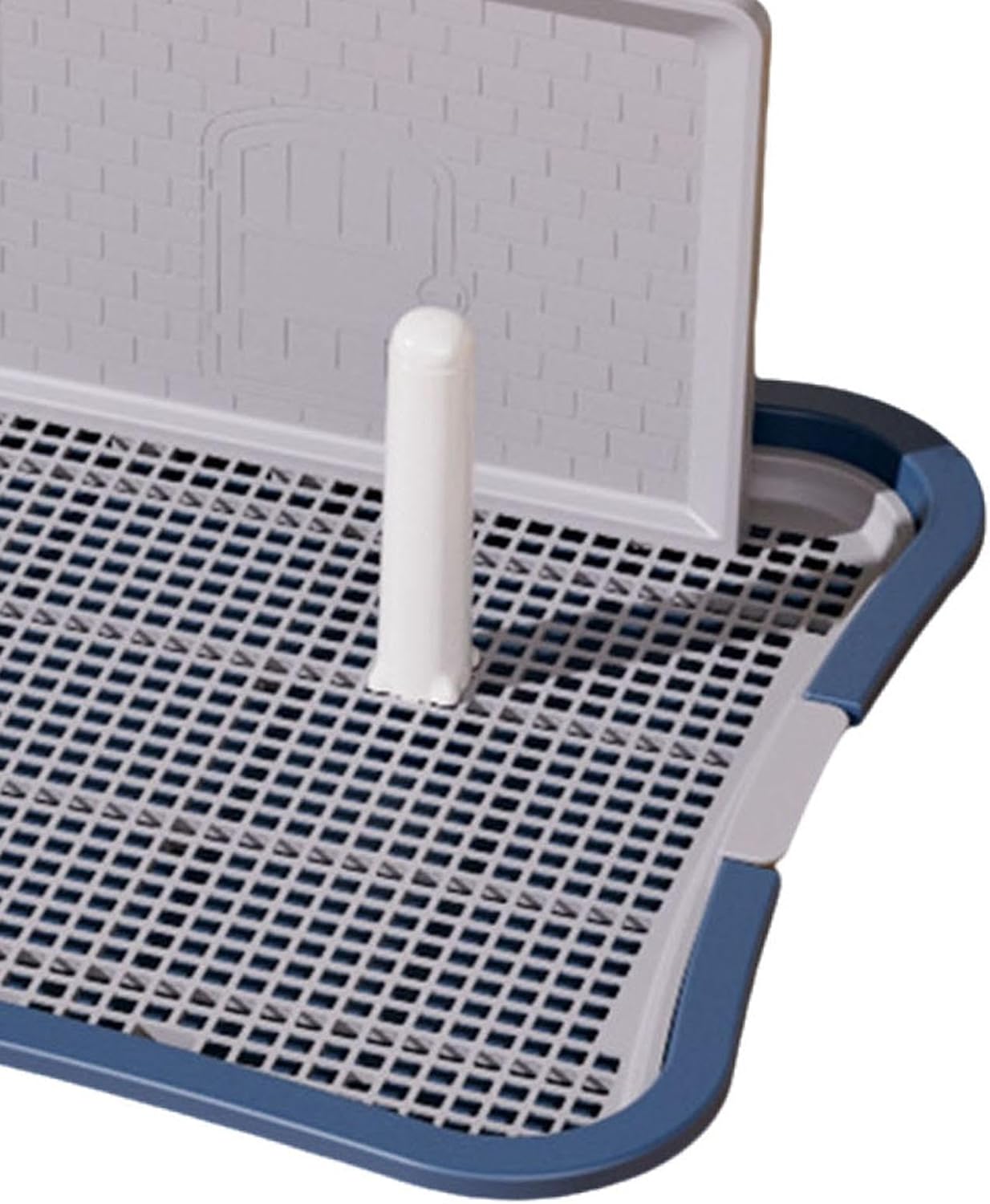 Potty Tampon Dog Toilet Toilet with High Dogs, Large Dark Blue