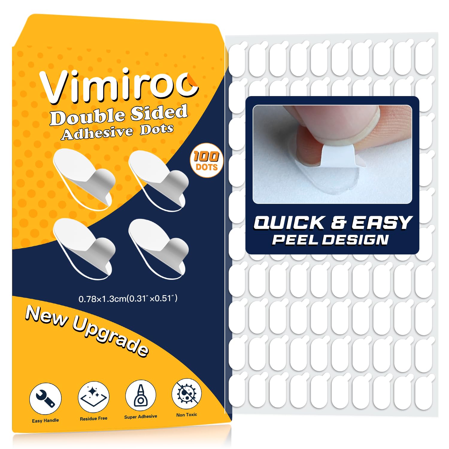 Photo 1 of vimiroo Adhesive Dots - Transparent