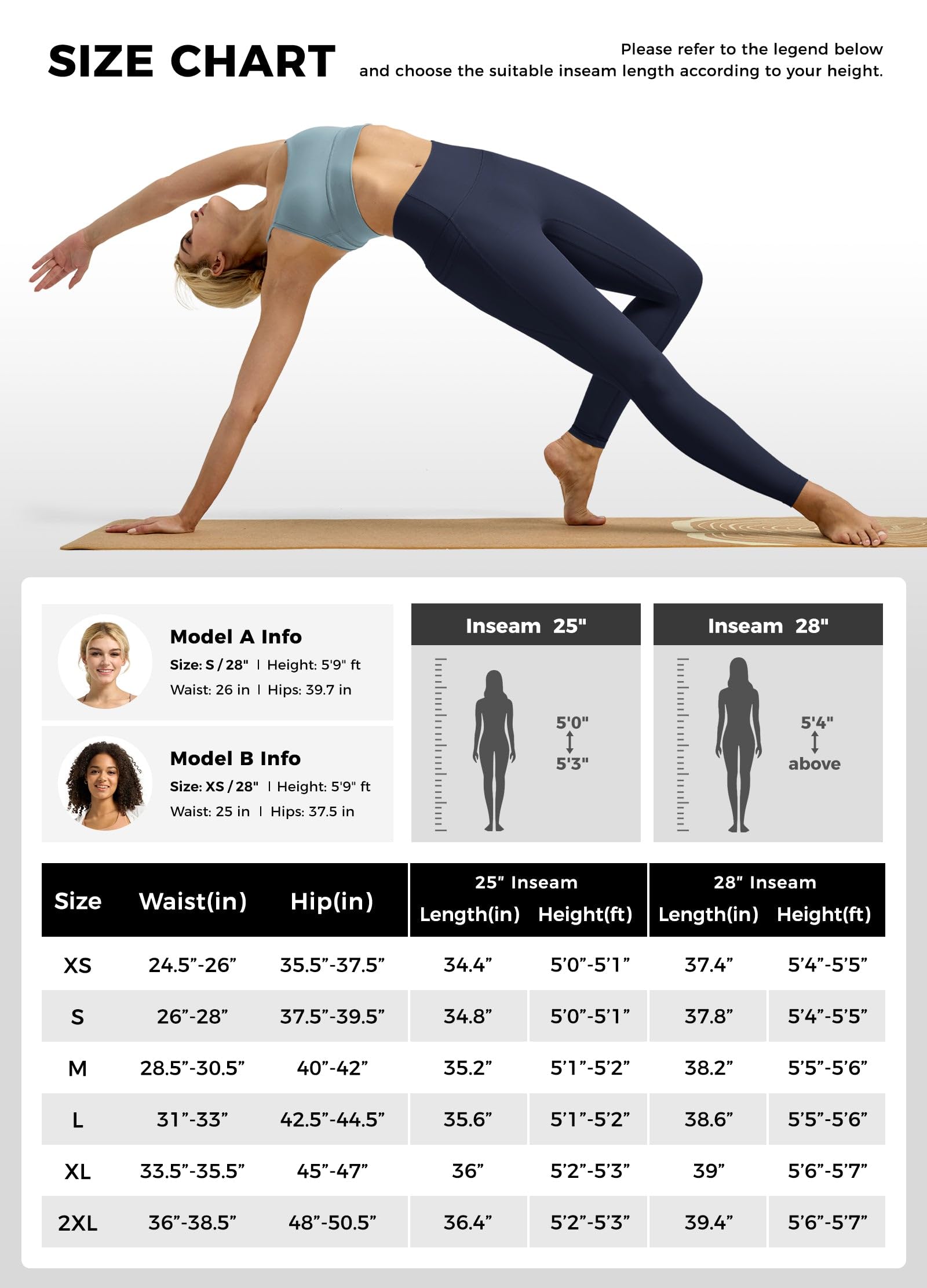 Willit Butterflux Pantaloni Yoga Donna Allenamento Leggings con Tasche per Donna Vita Alta Controllo della Pancia Leggings Palestra 25" 28"