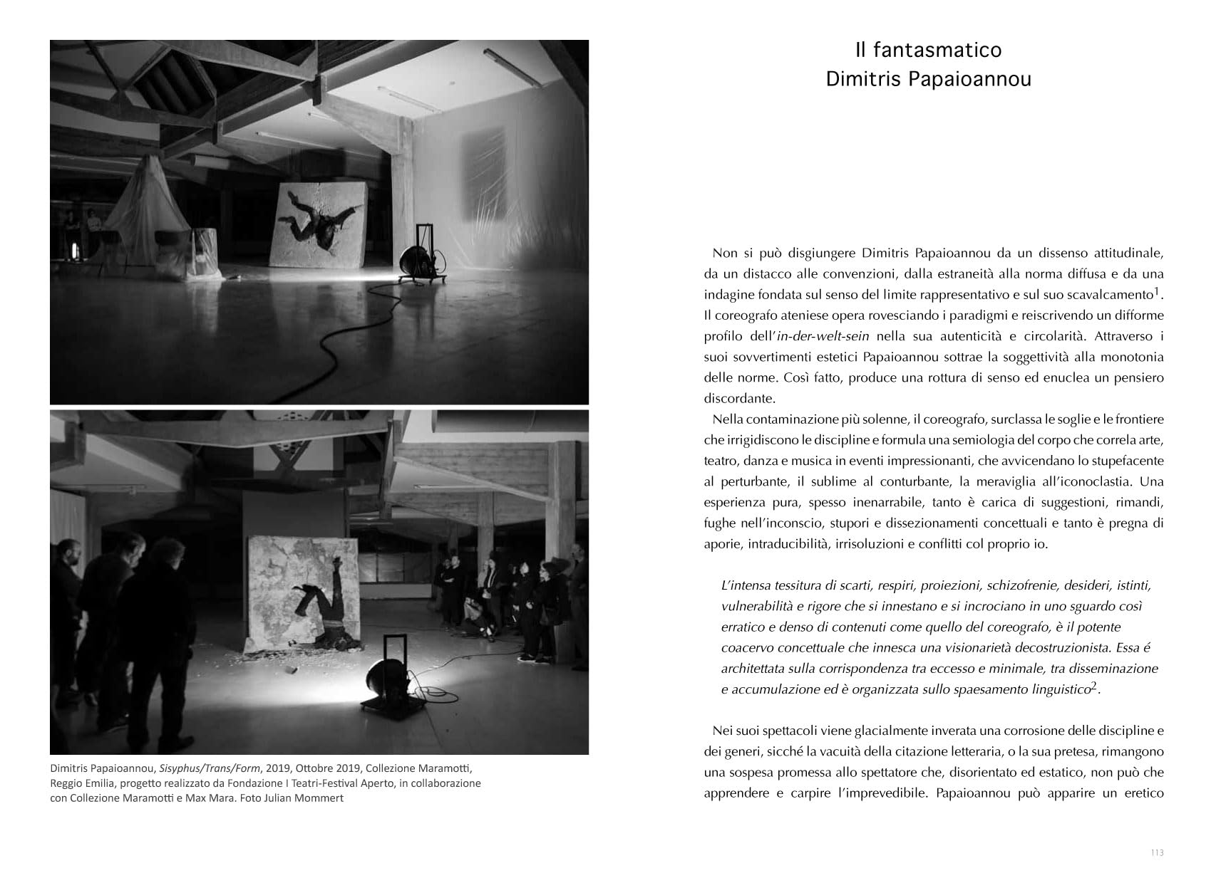Stato di incanto. Danza, non-danza, post-danza e performance art