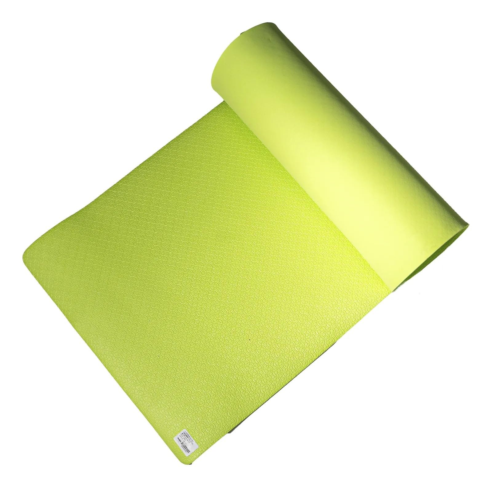 Tapete Portátil Yoga Pilates Ejercicio 4 Mm Antideslizante Verde Neón