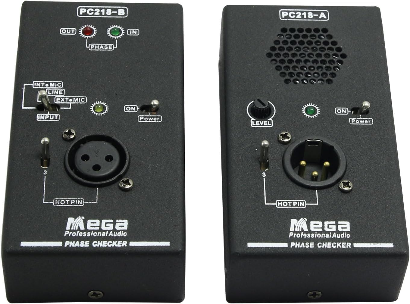 PC218 Phase Polarity Tester Checker Detector Audio Speaker Microphone Sound Testing