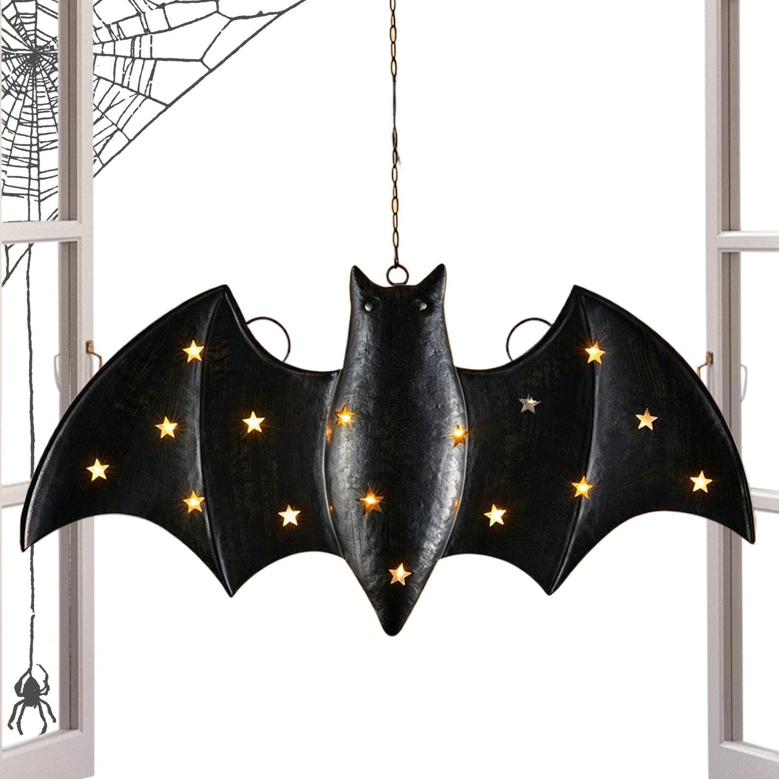 Murciélago de Halloween LED para decoración de pared gótica en tu salón