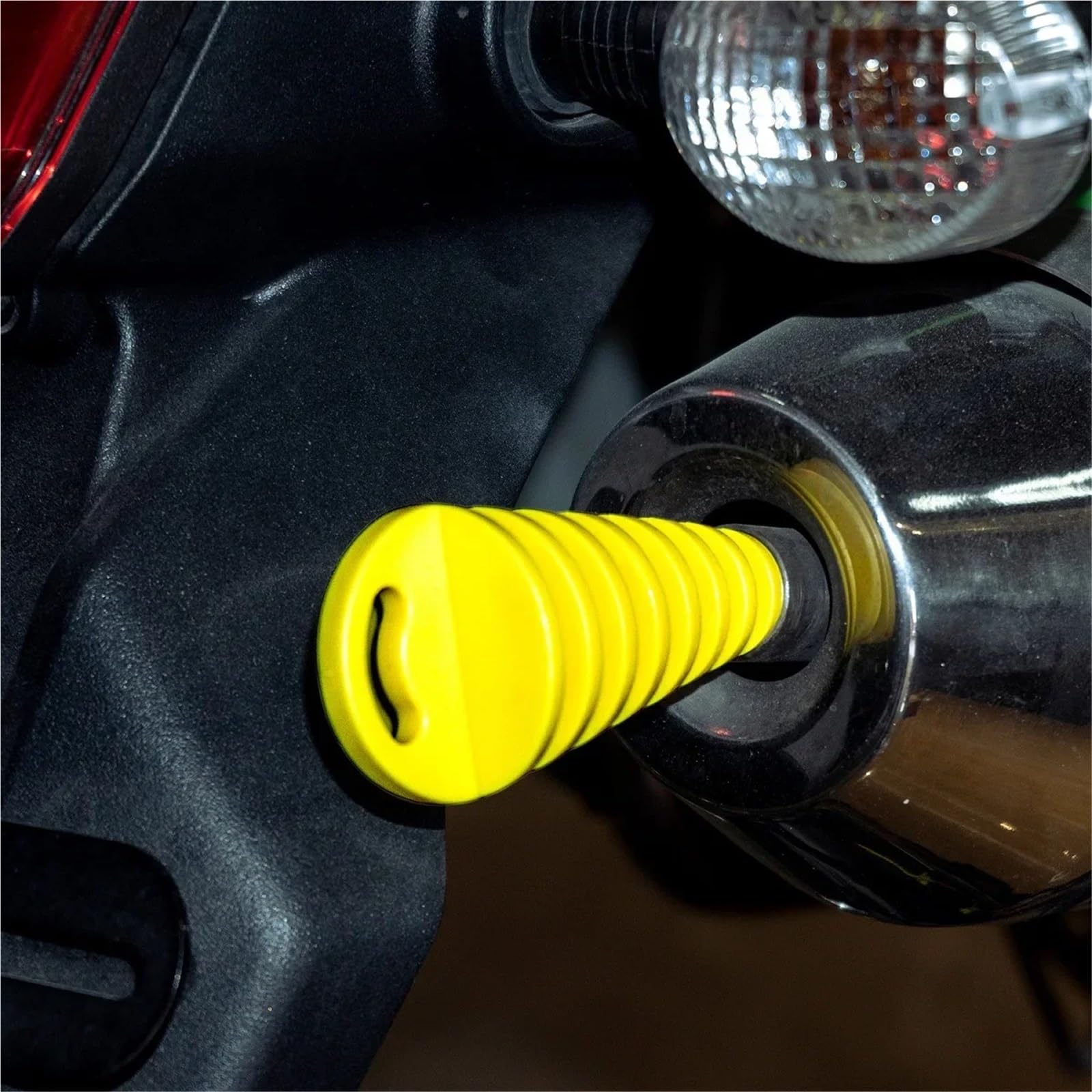 końcówka wydechu Korki wydechowe motocyklowe, czyszczenie tłumika, ochraniacze rur, rury motocrossowe, gumowe tłumiki układ wydechowy samochodowy(Purple red)