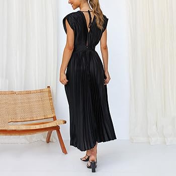 ワンピース La Rochelle Pleated Dress black Msize ROCHELLE ONE SHOULDER SLEEVELESS ADJUSTABLE SIDE CUT OUT