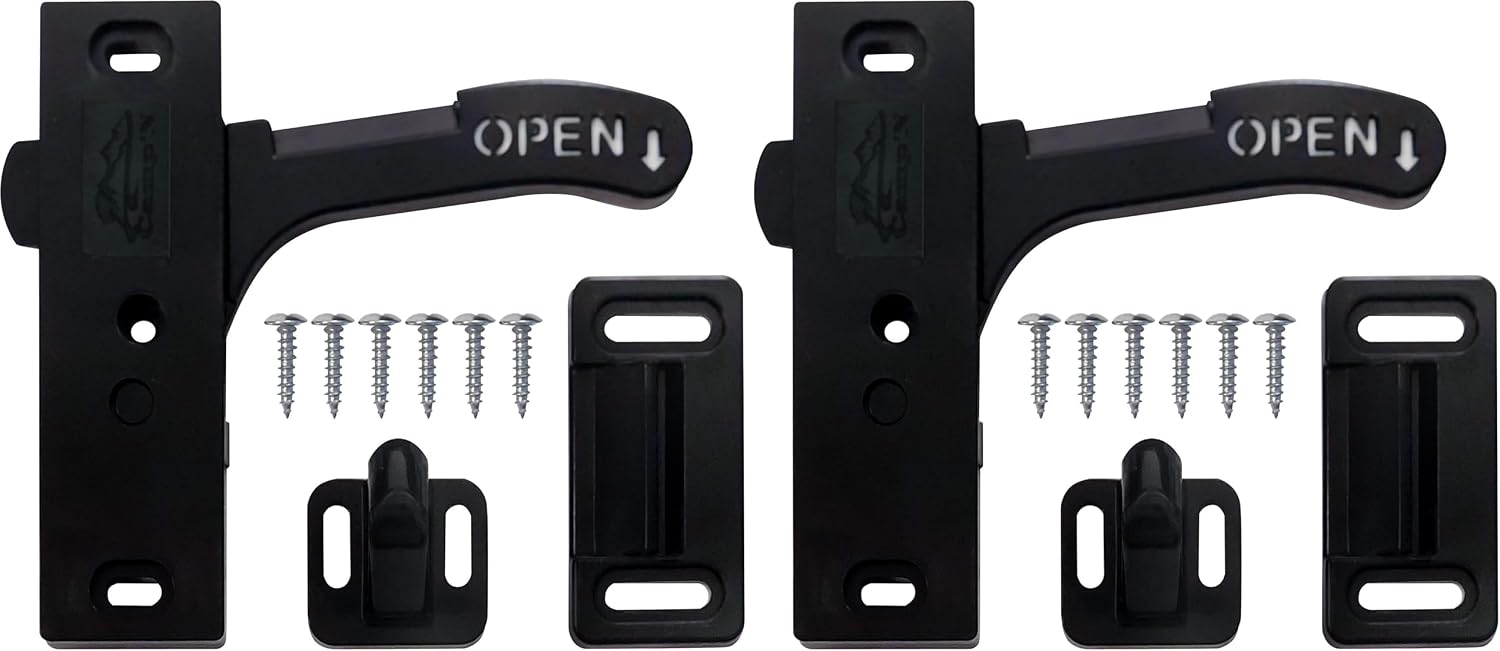 Camp'N - RV Screen Door Latch (Right Hand) RV Screen Door Handle for Camper Motorhome and Travel Trailers, Universal OEM (Pack of 2)
