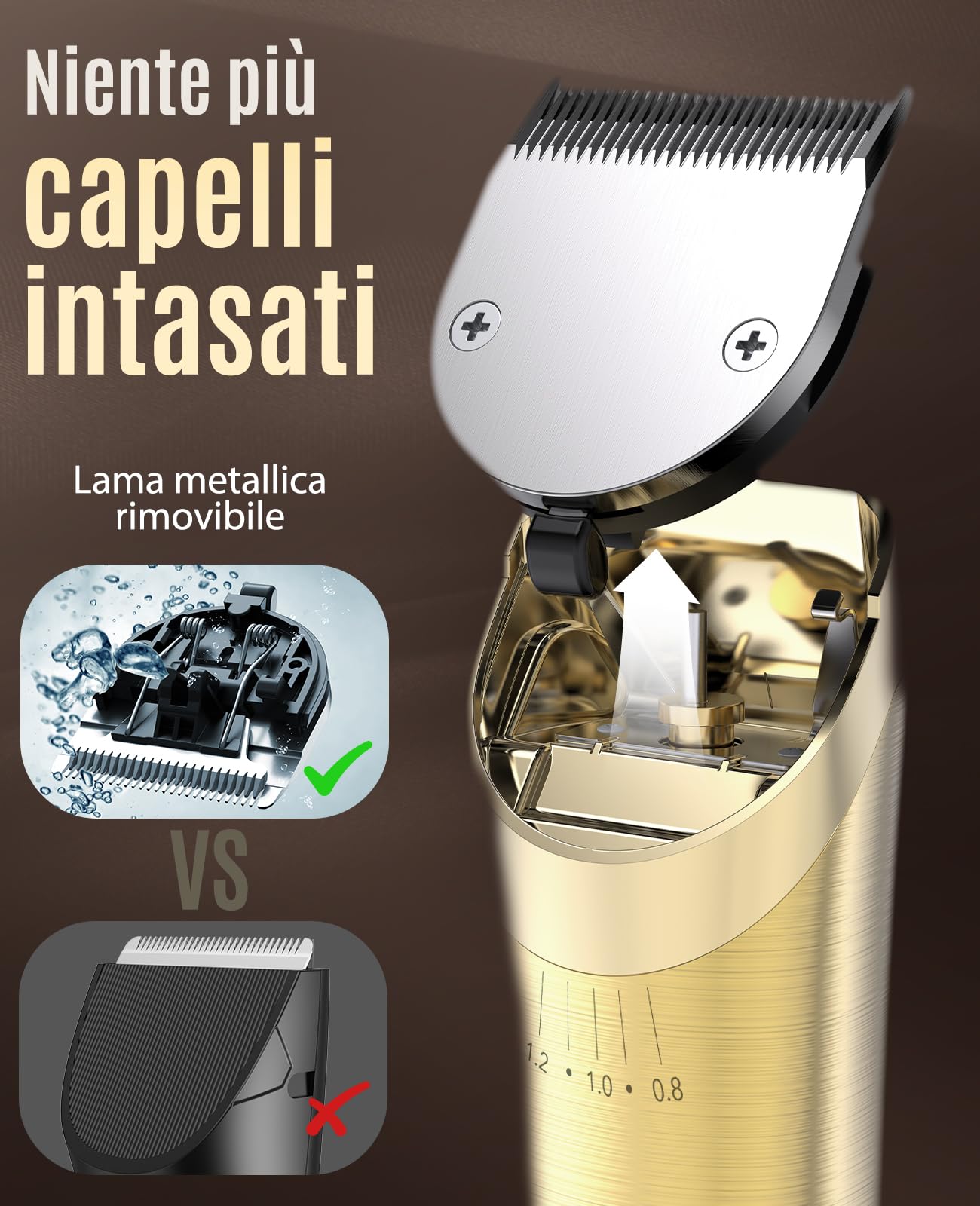 Oneisall Rasoio per cavalli pelo lungo professionale 7000RPM
