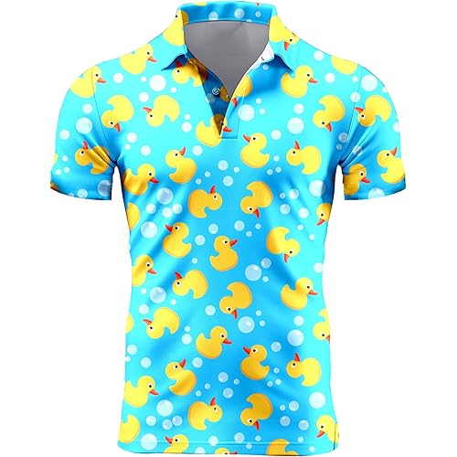 Golf Shirts for Men Beer Shirt Dry Fit Short Sleeve Shirt Funny Mens Golf Shirts Hawaiian Shirts