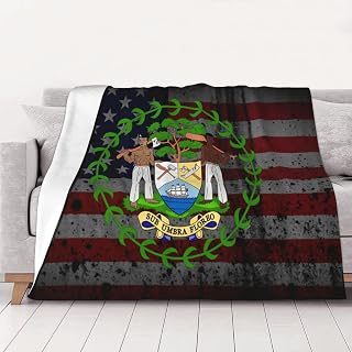 Coat of Arms of Belize Warm Blanket Soft 50x40in for Bed Sofa Men Women