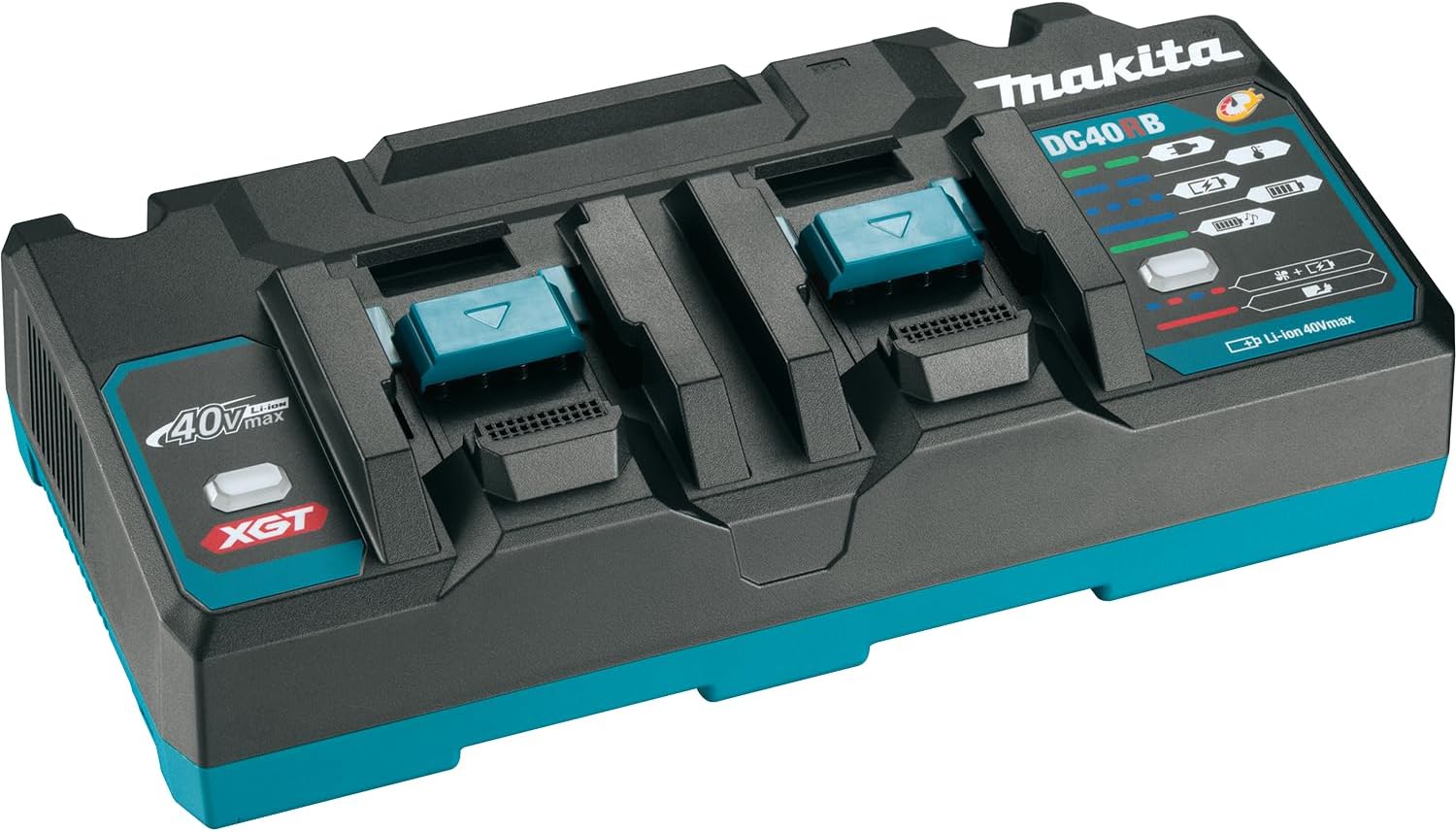 Makita 40V max XGT® Dual Port Rapid Optimum Charger, DC40RB
