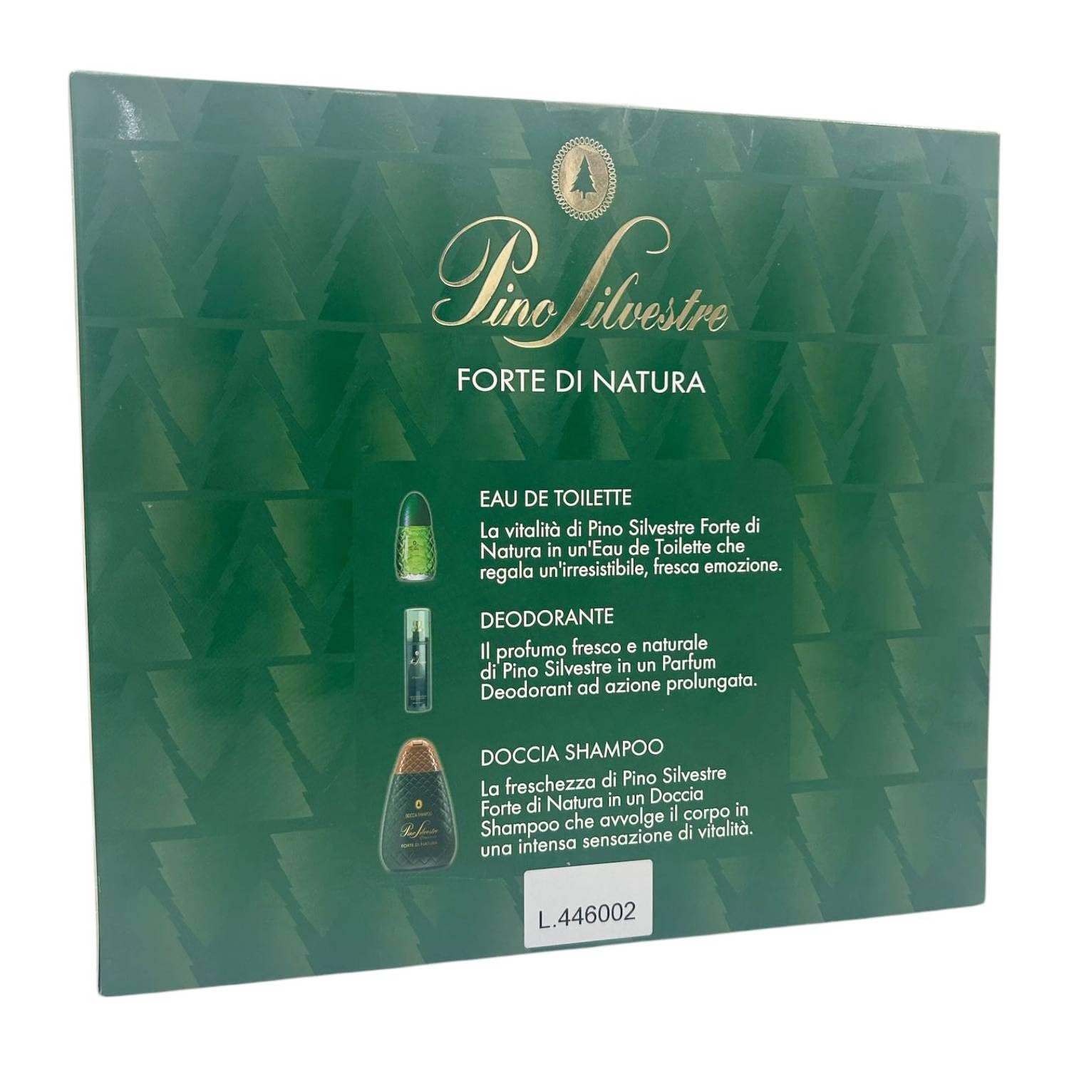 Pino Silvestre Confezione Regalo Uomo - Profumo Eau de Perfum 75 Ml, Deodorante Profumato 100 Ml, Bagnoschiuma 300 Ml