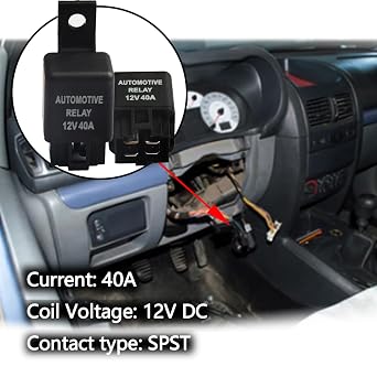 2pcs 12V 40A Relay Car Fog Light Harness ABS Relay Switch LED Work Light Bar Headlight Auto Relays