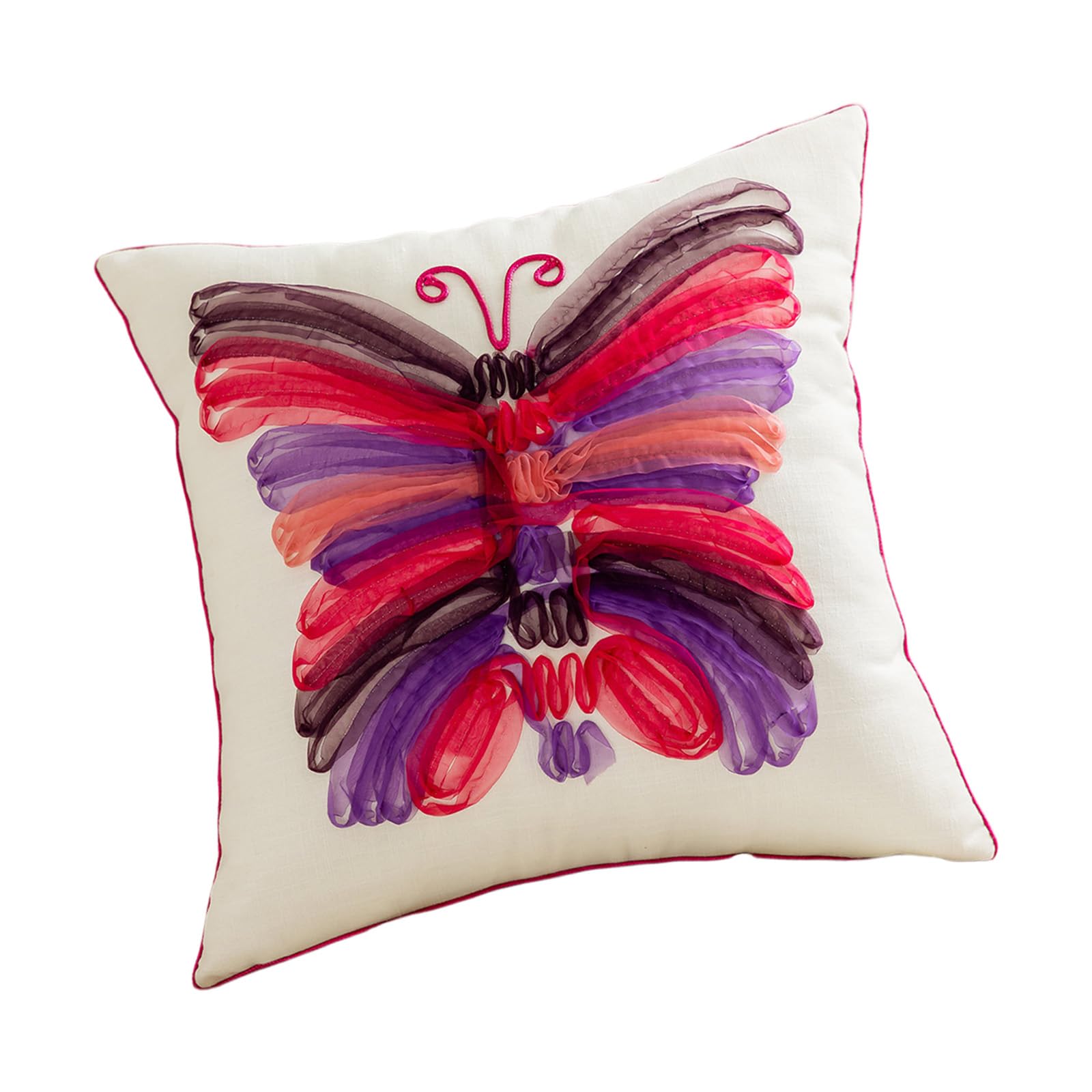 JSGHGDF Embroidery Pillowcase Cotton Square Throw Cushion Cover Home Decoration Unique Design Pillowcase