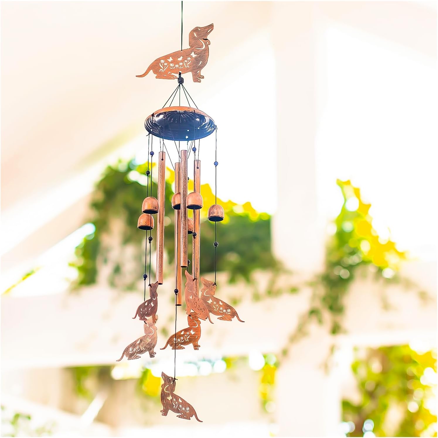 Dachshund Dog Wind Chimes for Outside,Dog Gifts for Women Men/Memorial Gift/Sympathy Gift/Birthday Gifts Metal windchimes Outdoors/Indoors,Garden Decor,Patio,Home,Porch,Yard Decorations - Image 9