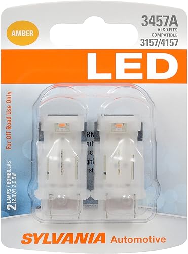 SYLVANIA Bombilla LED ámbar 3457 (contiene 2 bombillas)