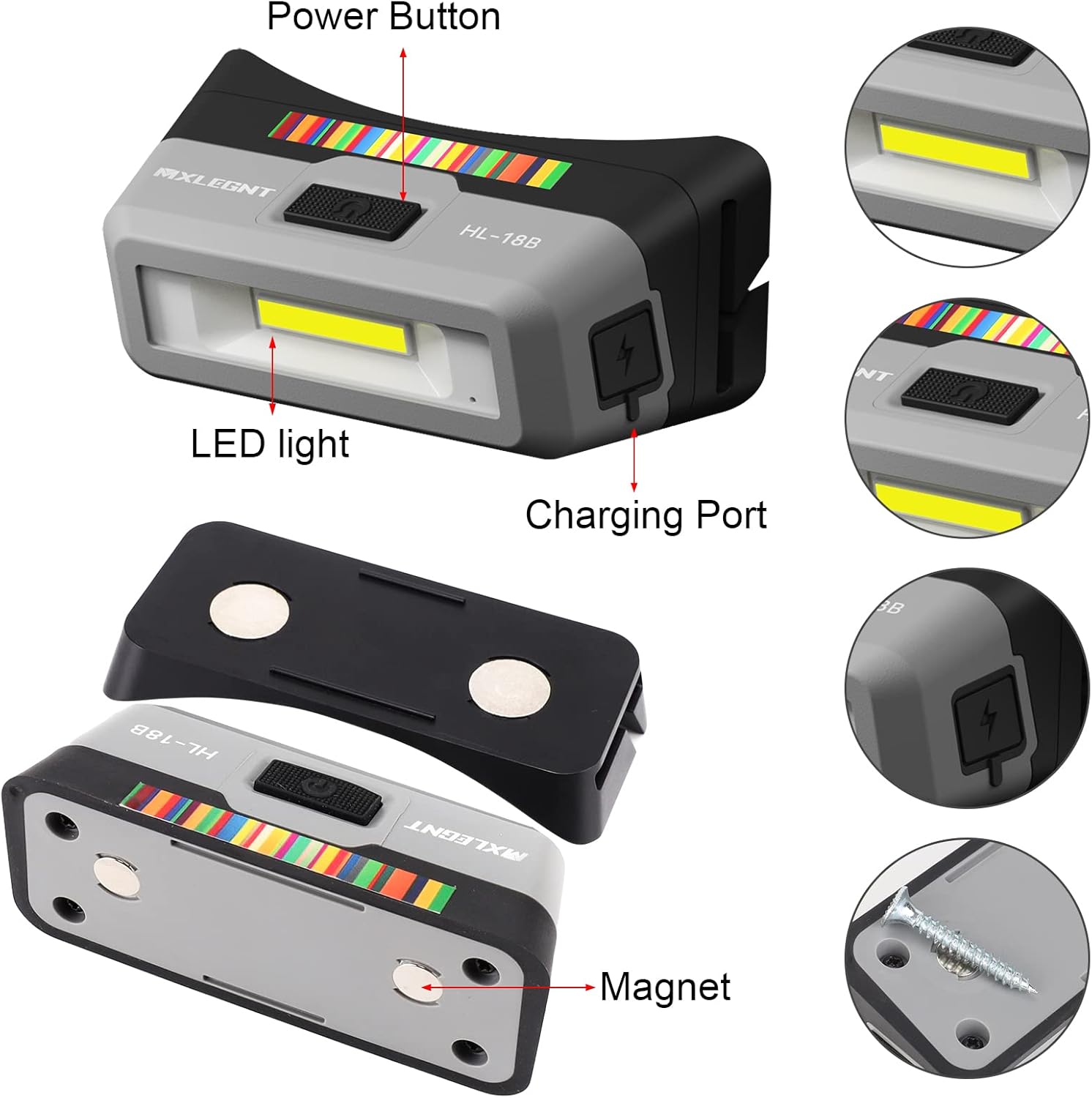 MXLEGNT Detailing Light Paint Inspection Headlamp