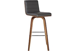 Armen Living Vienna Mid-Century Modern 30" Bar height Barstool