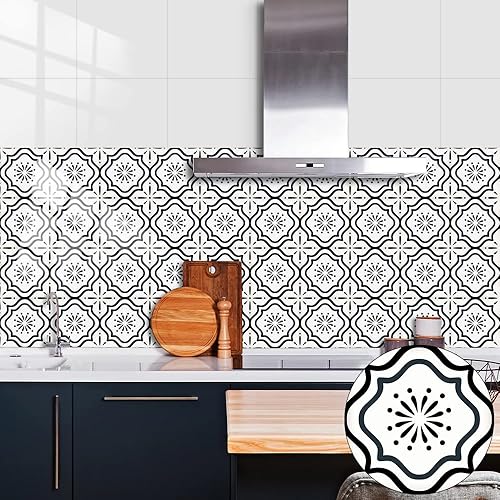 Miniatura 10 de 20 calcomanías para azulejos, transferencia de azulejos autoadhesivos para decoración del hogar, azulejos, impermeables, a prueba de aceite,