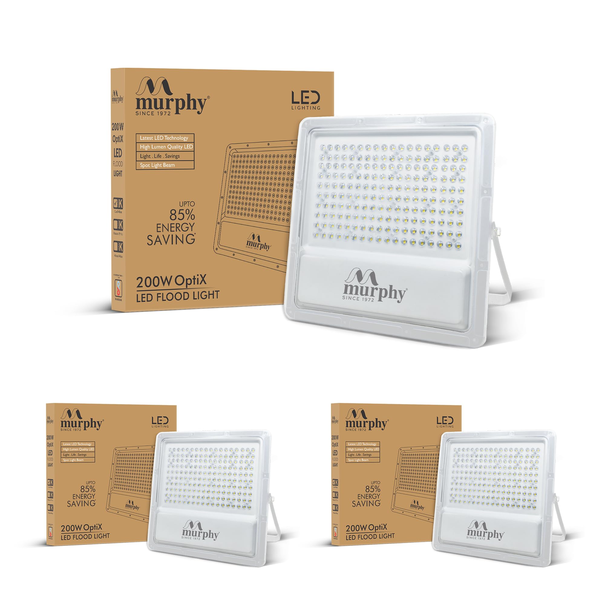 Murphy LED Flood Lights - 5 Pack, IP65 Security -14