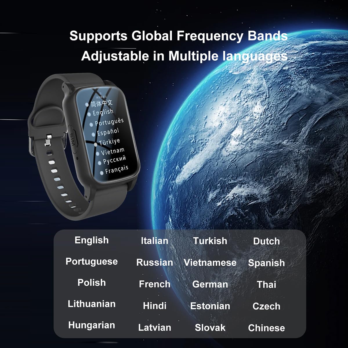 Reloj Inteligente con Detección De Caídas para Personas Mayores, con GPS, Botón SOS, Llamada Bidireccional Resistente Al Agua Reloj Localizador De Personas MayoresBlack,1.25 * 0.57 * 2.22inch
