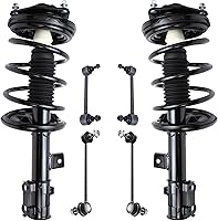 Vista 10 de Detroit Axle - Kit de puntales delanteros para Ford 2000-2004 Focus 2 puntales con muelle helicoidal 2 brazos de control inferiores con rótulas 2001