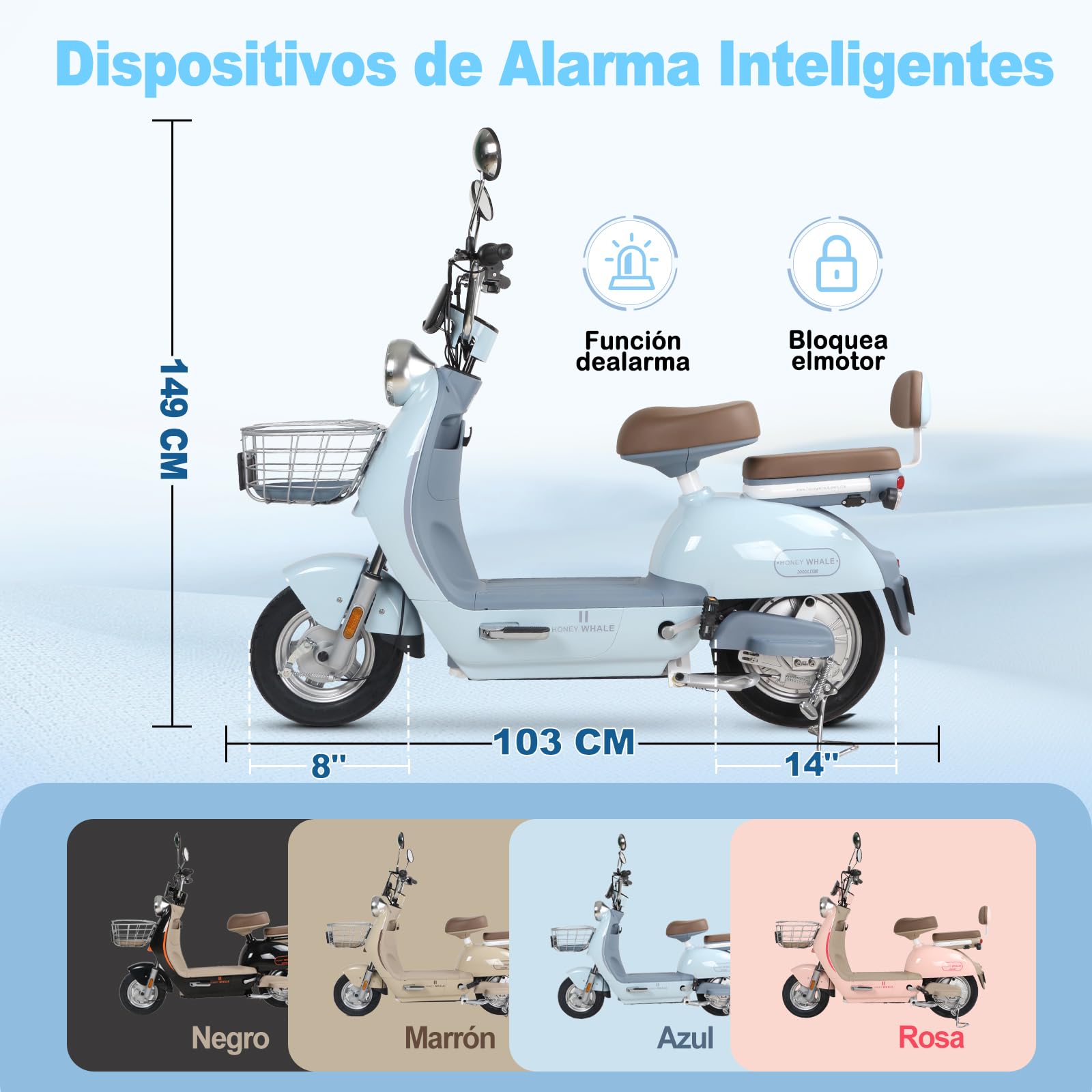 HONEYWHALE UNA Electric Bike Anti-Theft System