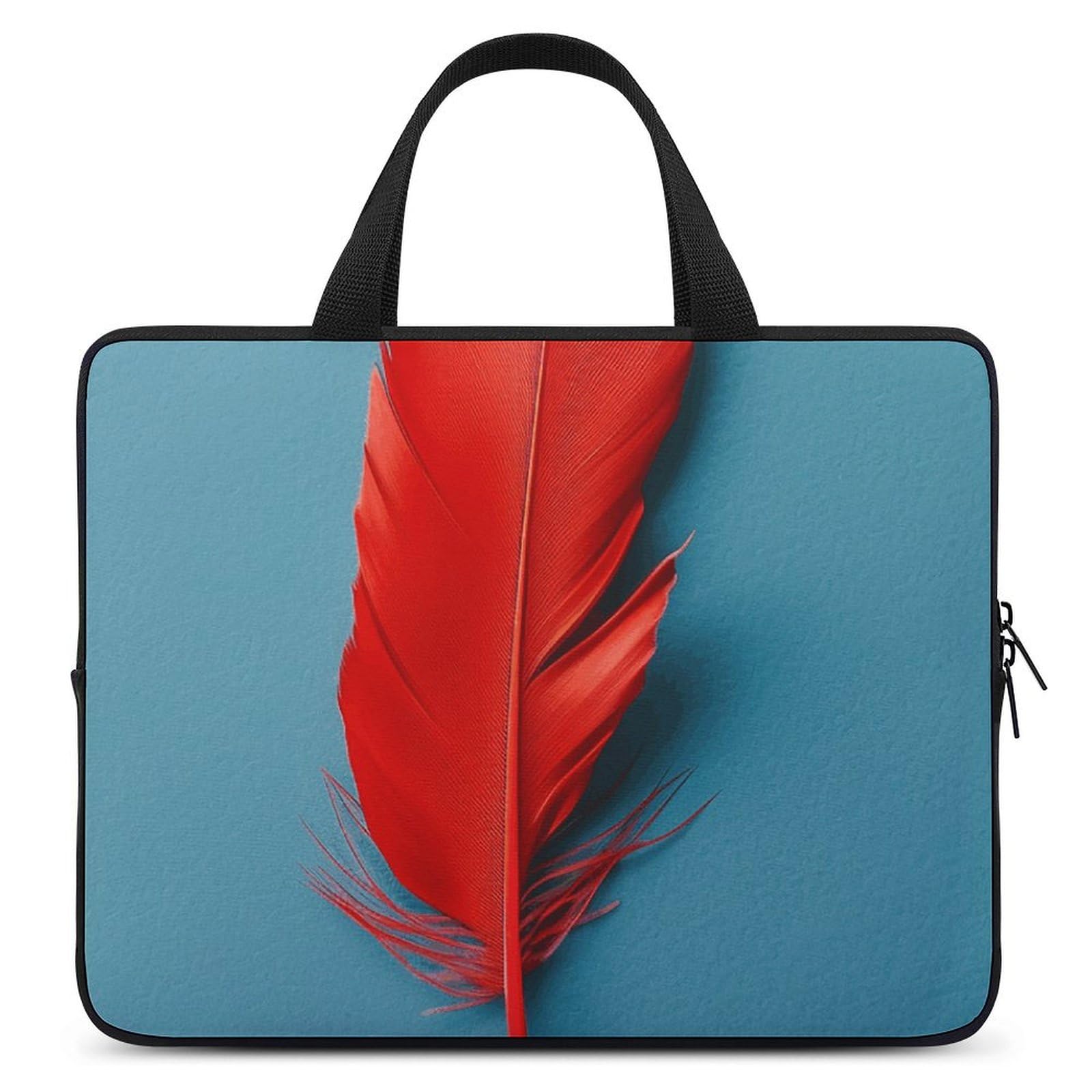 Pochette ordinateur plume rouge résistante à l'eau pour PC et tablette - 6