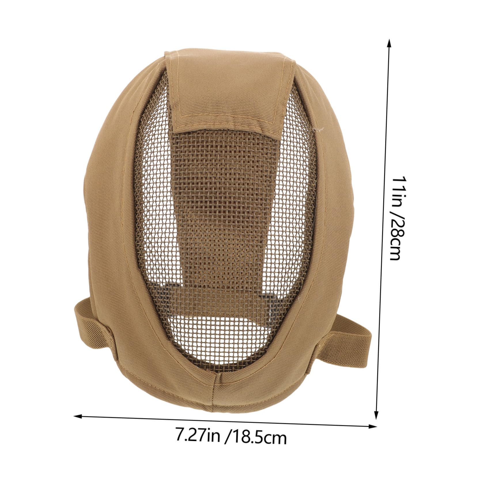 Yardwe Breathable Full Protective Fencing Cover Outdoor Game Steel Mesh Guard No Sealed Mesh Vents