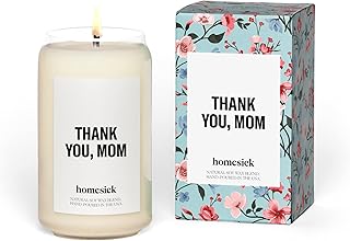Homesick Premium Scented Candle, Thank You, Mom - Scents of Bergamot, Lavender, Sage, 13.75 oz, 60-80 Hour Burn, Natural Soy Blend Candle Home Decor, Relaxing Aromatherapy Candle