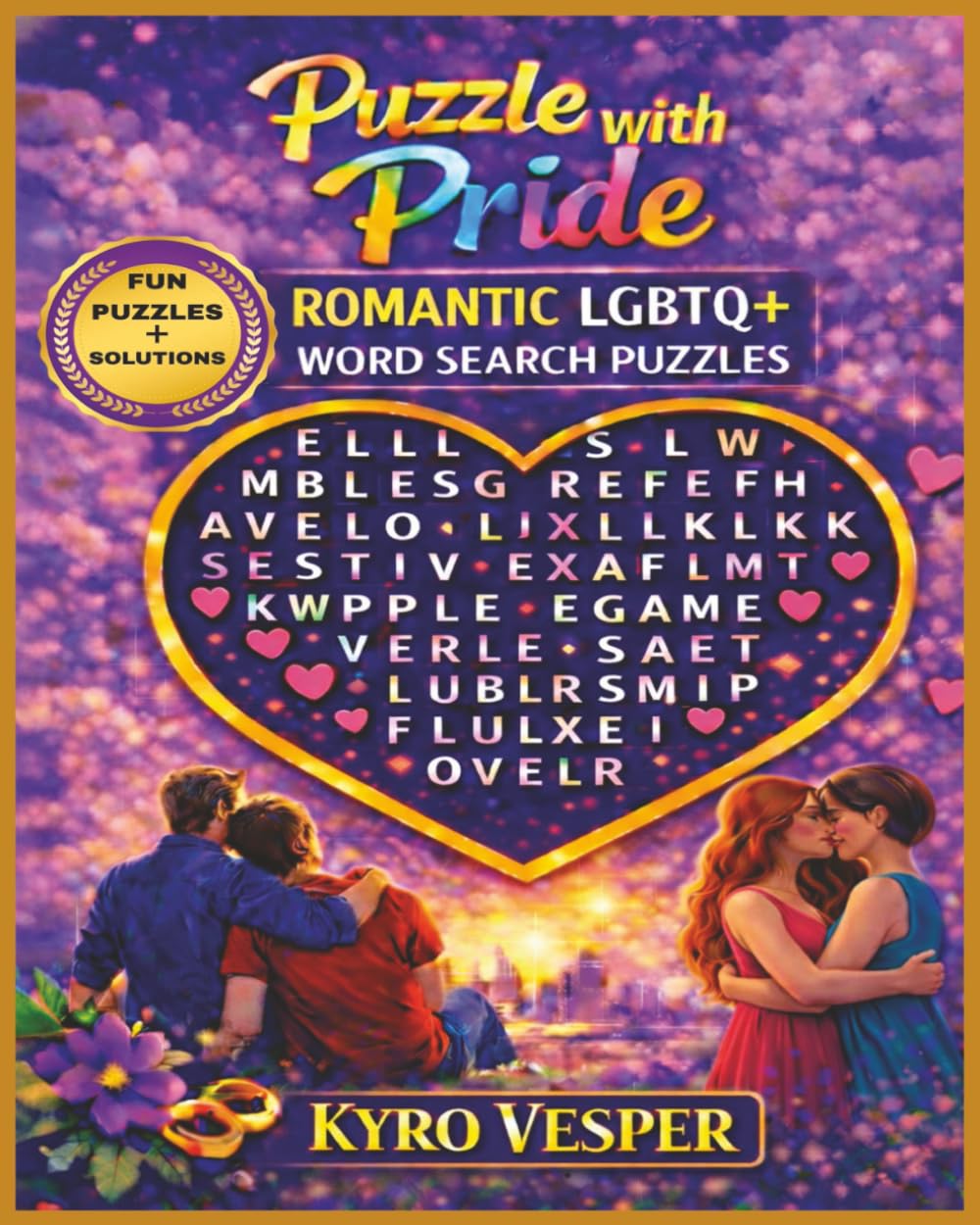Puzzle with Pride: Romantic LGBTQ+ Word Search Puzzles