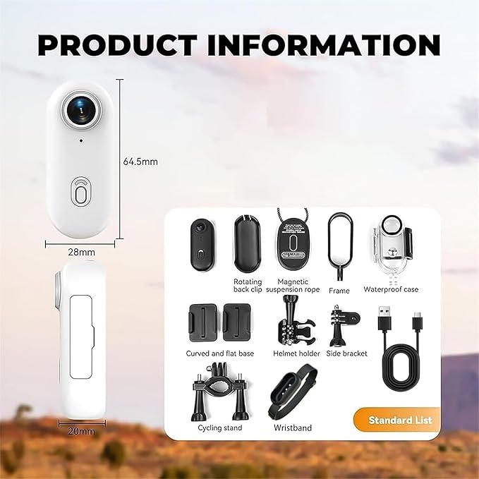 GDSAFS Cámara De Acción 4K Impermeable miniatura 9