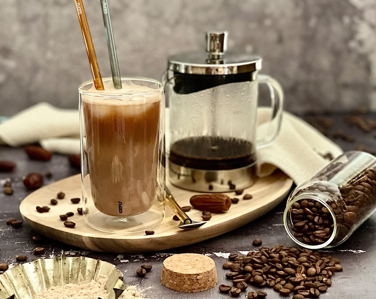 GEFU Kaffeebereiter DIEGO 600 ml | French Press aus Borosilikatglas & Edelstahl | Für 5 Tassen Kaffee oder Tee | Abnehmbarer Boden, spülmaschinengeeignet