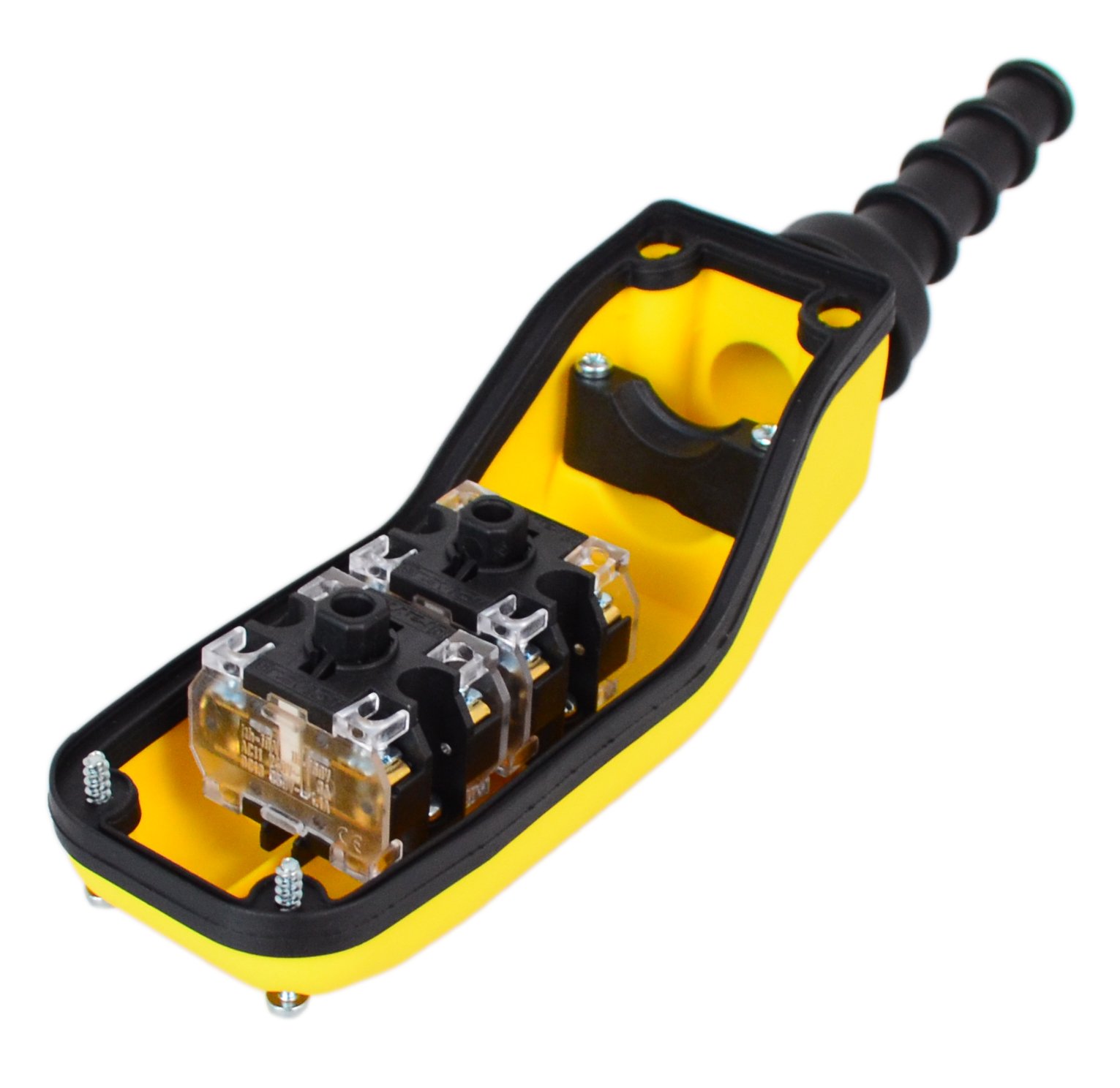 Intratec Interruttore a Corda 2 Tasti 10A 400V – Controllo Gru IP65 con Funzione Su/Giù a 2 Stadio – Affidabile e Resistente – Ideale per l'Uso Industriale e Ambienti Difficili