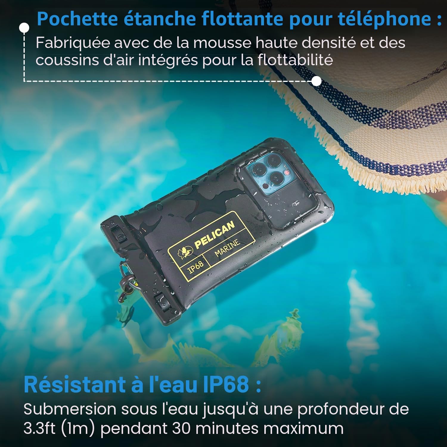 Pelican - Pochette pour téléphone Portable étanche - Noir