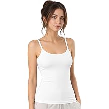 Camisole Tops for Women, Womens Summer Tops, Scoop Neck Sleeveless Cotton Stretch Slim Fit Cotton Cami Tank Top